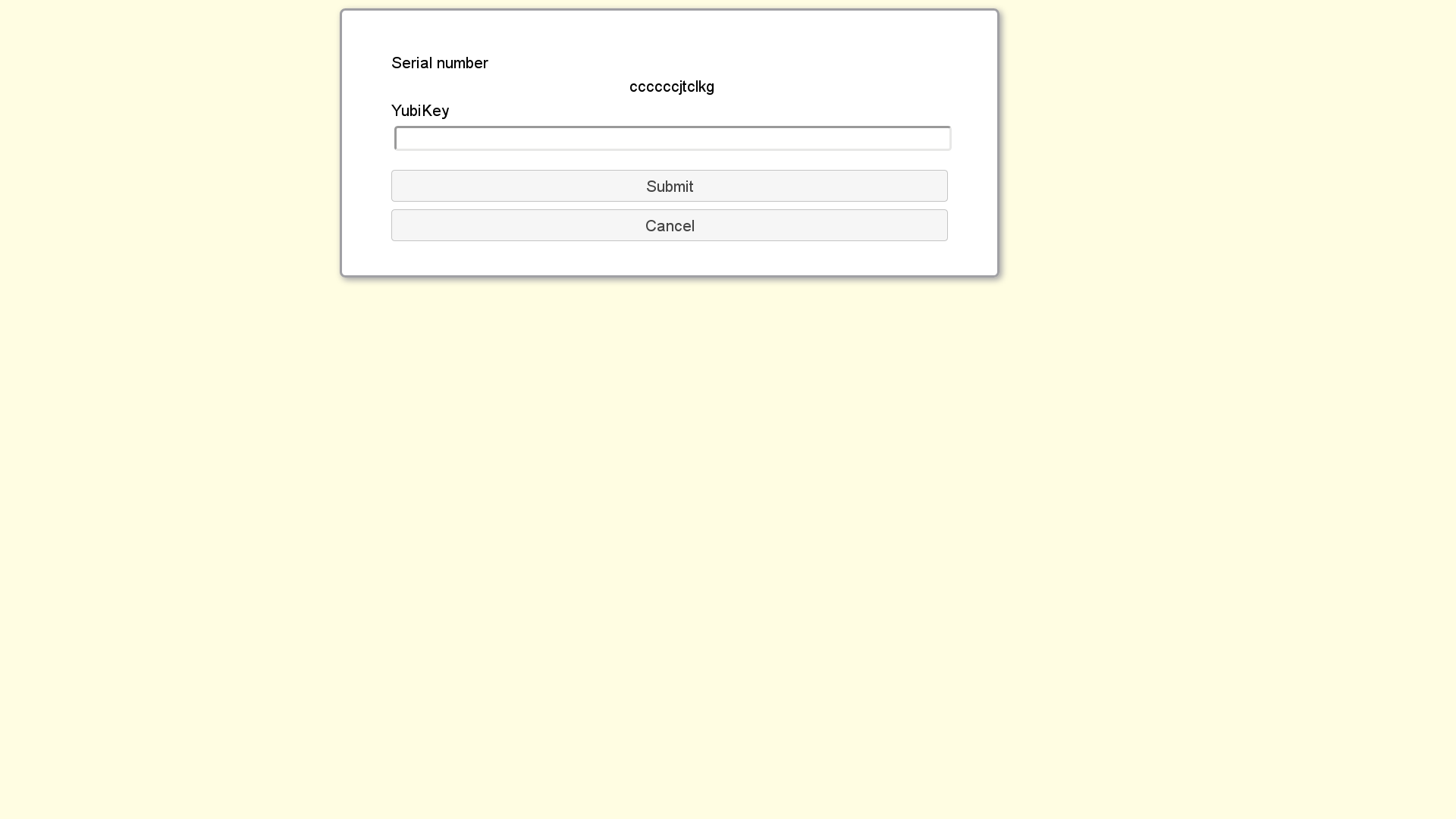 google account yubikey